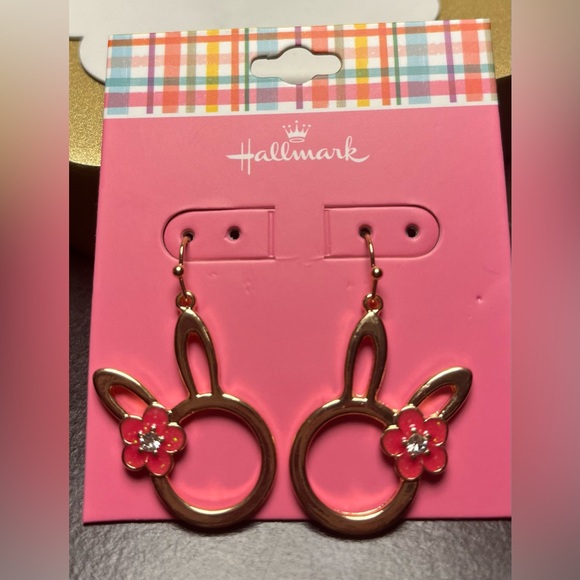 Hallmark Jewelry - Hallmark Gold tone Bunny Earrings NWT